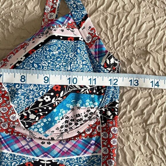 Sunseeker Australia Women's One Piece Swimsuit Blue White Red Patchwork 
Bohemia - Picture 9 of 11